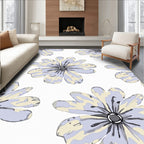 Soft Floral Pattern Watercolor Design Rug