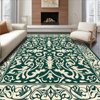 Classic Floral Scroll Patterned Rug
