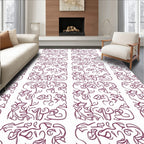 Abstract Organic Swirls Pattern Rug