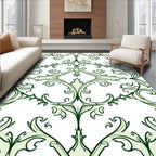 Ornate Scrollwork Pattern Design Rug