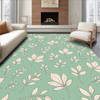 Pale Foliage Pattern Rug