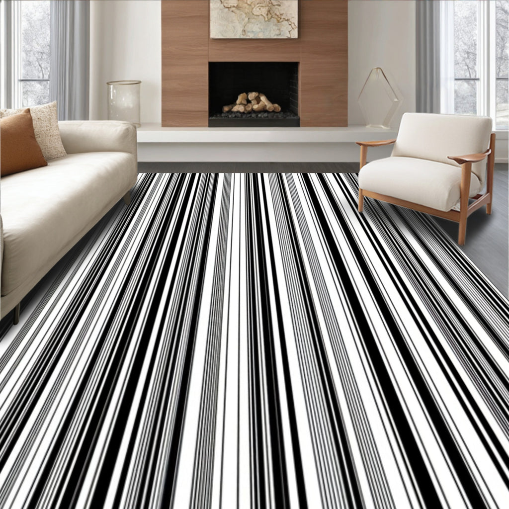 Bold Stripe Patterned Design Rug