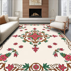 Rich Floral Scrollwork Pattern Rug