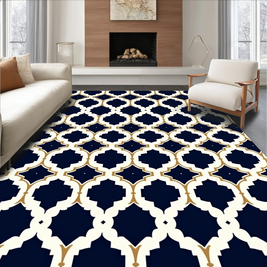 Classic Arabesque Patterned Rug