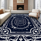 Celestial Night Star Constellation Rug
