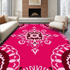 Floral Mandala Pink Pattern Rug