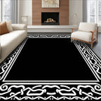 Intricate Celtic Knot Border Design Rug