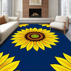Vibrant Sunflower Pattern Rug
