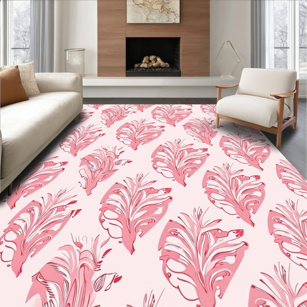 Ornate Floral Repeating Pattern Design Rug