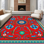 Vibrant Floral Mandala Pattern Rug