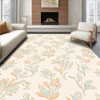 Soft Floral Branch Pattern Design Rug