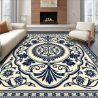 Traditional Floral Mandala Pattern Rug