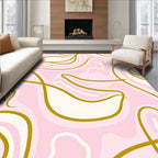 Abstract Swirls Design Rug