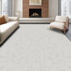 Elegant Floral Vine Damask Pattern Rug