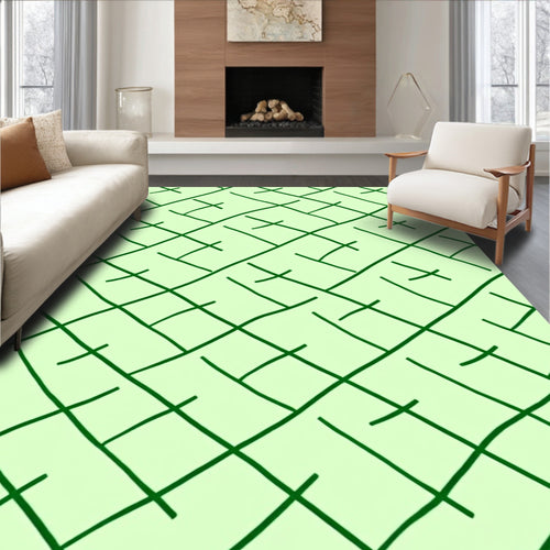 Abstract Intersecting Lines Pattern Rug