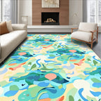 Abstract Ocean Shapes Pattern Rug