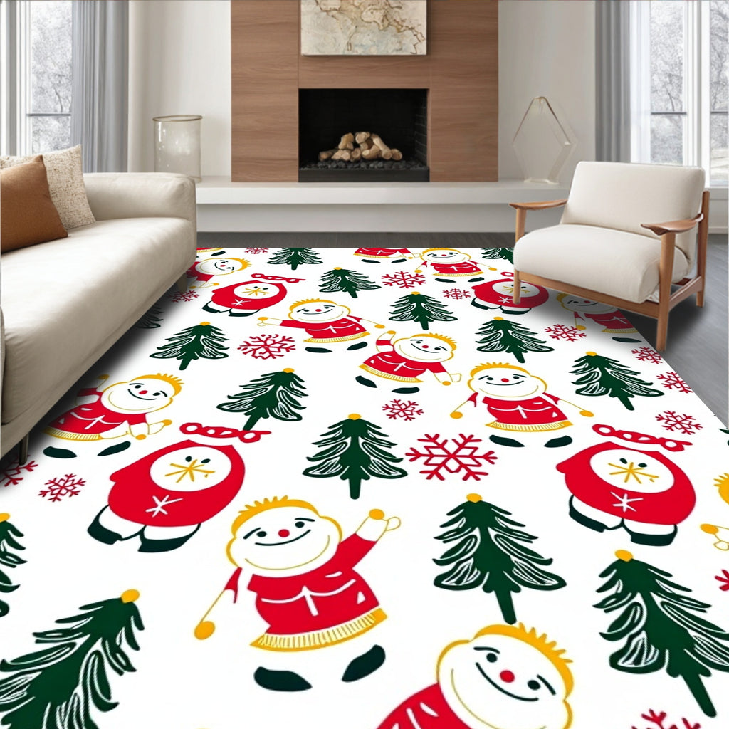 Whimsical Christmas Style Pattern Rug