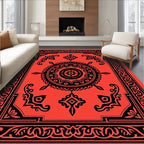 Bold Floral Medallion Intricate Pattern Rug