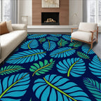 Tropical Leaf Pattern Design Rug