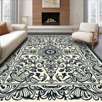 Vintage Symmetry Floral Design Rug
