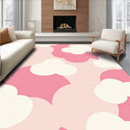 Soft Pink Cloud Pattern Rug