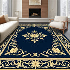 Ornate Floral Scrollwork Classic Design Rug