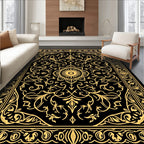 Ornate Floral Scrollwork Pattern Rug
