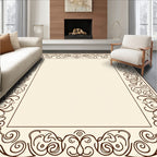 Classic Scrollwork Border Design Rug