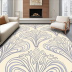 Art Nouveau Floral Paisley Pattern Rug