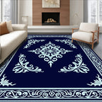 Intricate Floral Mandala Design Rug