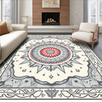 Sun Burst Mandala Floral Design Rug