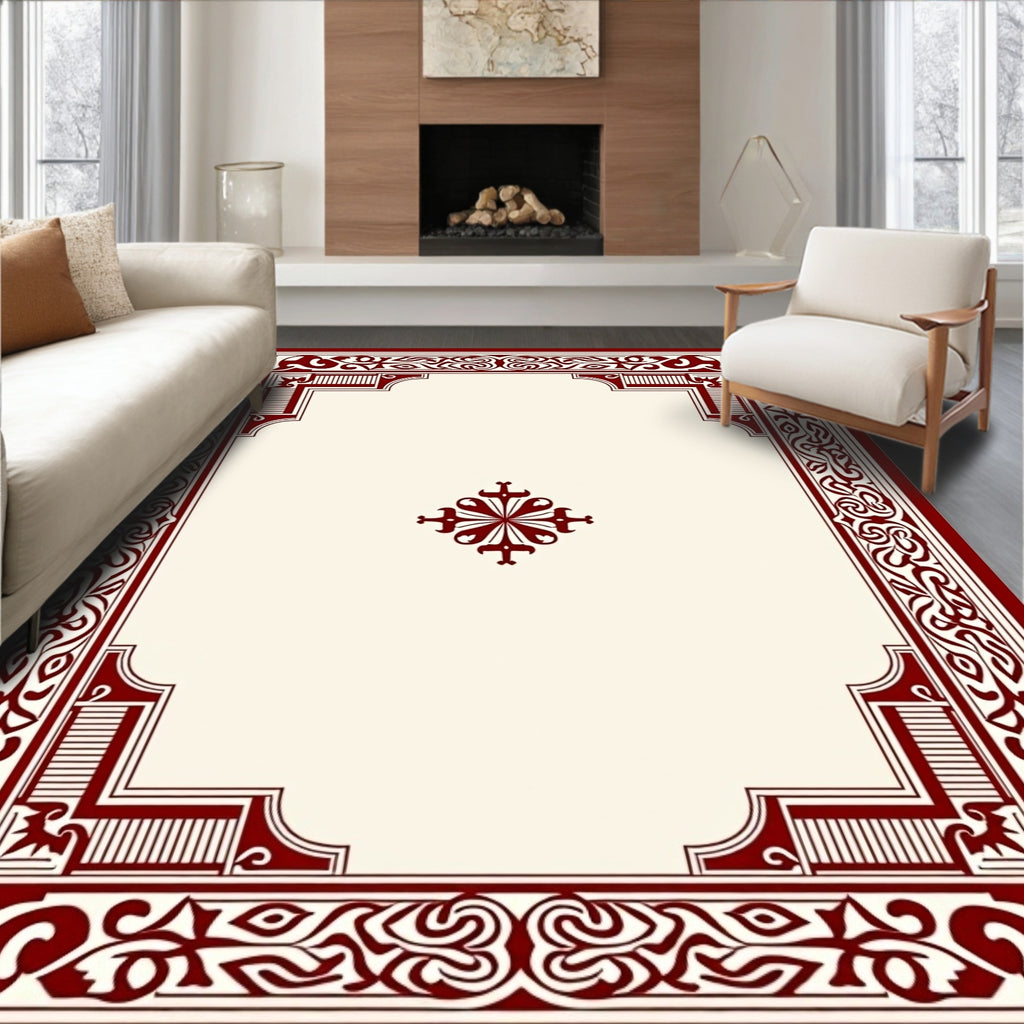 Regal Ornate Border Design Rug