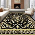 Ancient Floral Inlay Patterned Rug