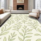 Botanical Leaf Pattern Design Rug