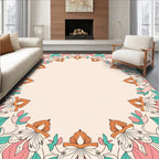 Floral Mandala Inspired Pattern Rug