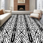 Bold Geometric Art Deco Style Rug