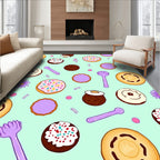 Whimsical Donut Sprinkle Delight Pattern Rug