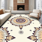 Mandala Patterned Floral Rug