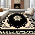 Intricate Floral Medallion Patterned Area Rug