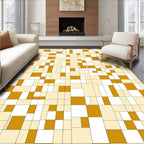 Abstract Geometric Block Pattern Rug