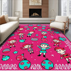 Festive Elf Christmas Ornament Celebration Rug