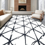 Abstract Geometric Network Pattern Rug
