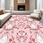 Floral Crest Abstract Pattern Rug