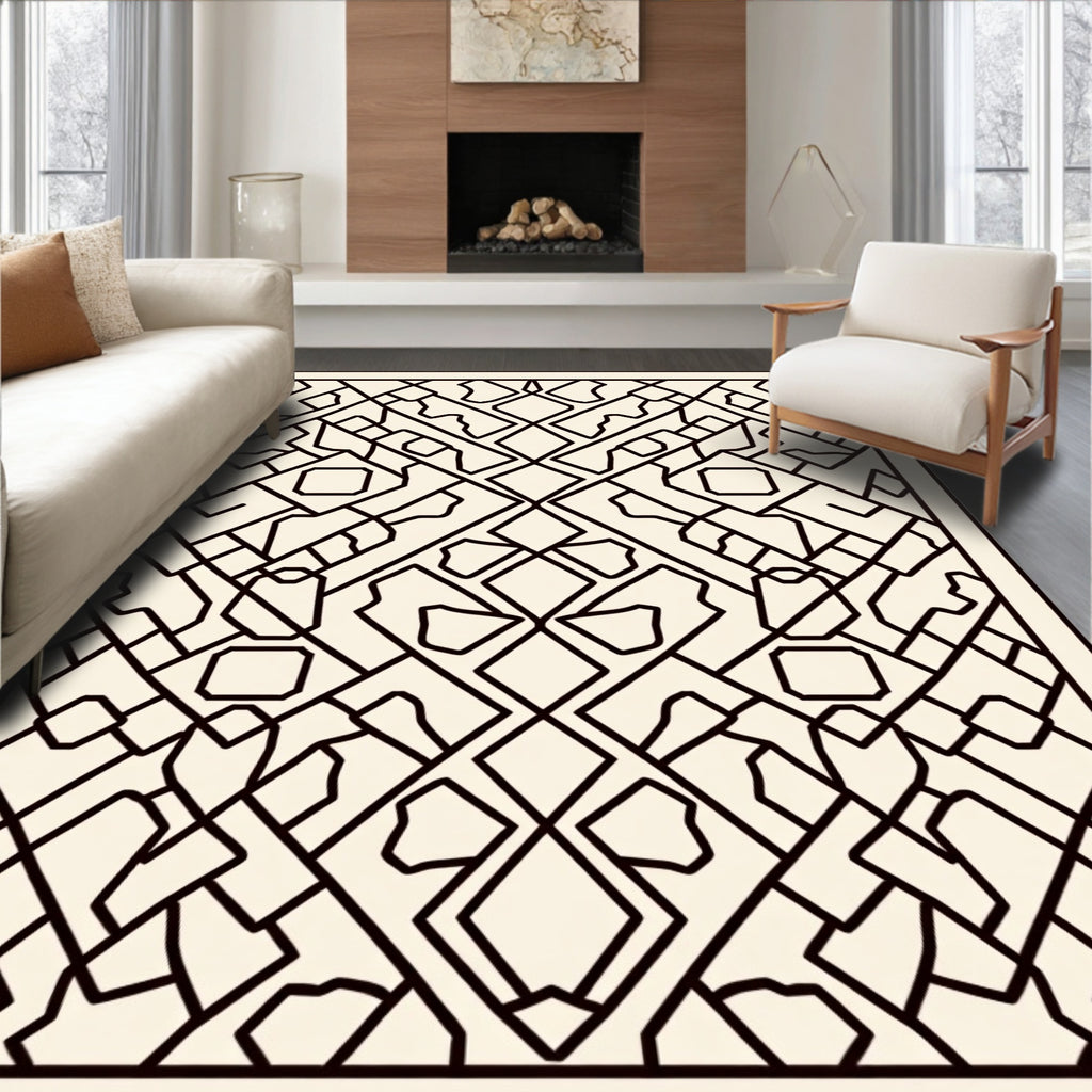 Abstract Geometric Pattern Design Rug