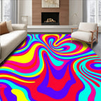 Vibrant Swirl Psychedelic Rug