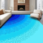 Oceanic Gradient Intricate Pattern Rug