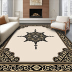 Ornate Starburst Geometric Pattern Rug