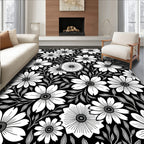 Classic Daisy Outline Pattern Rug
