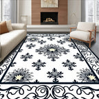 Classic Floral Swirl Ornament Design Rug