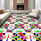 Vibrant Geometric Pattern Kaleidoscope Rug
